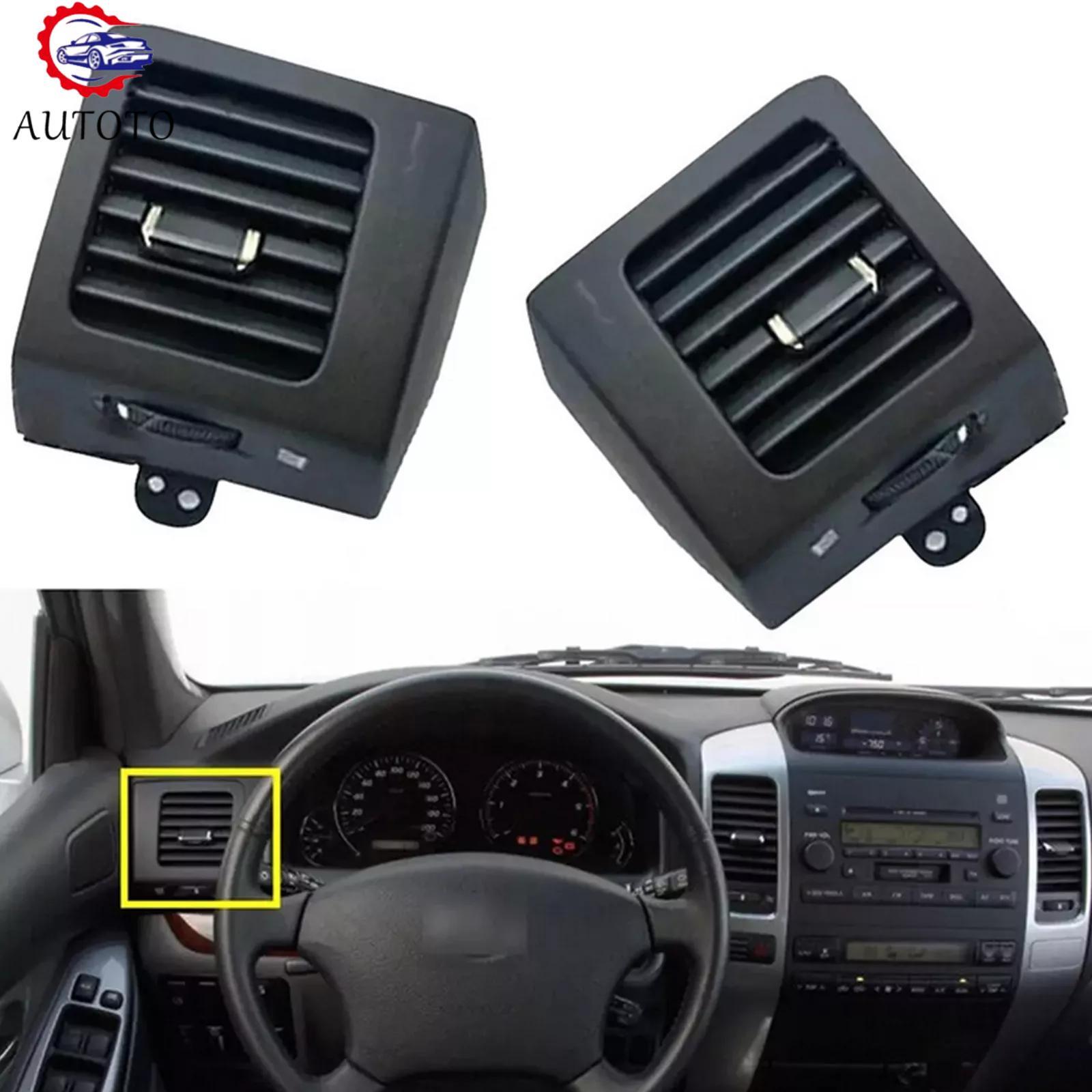 Pair Of Front A/C Air Vent Outlets For Toyota Land Cruiser Prado 120 & Lexus GX470 (2003-2009) – Black Matte