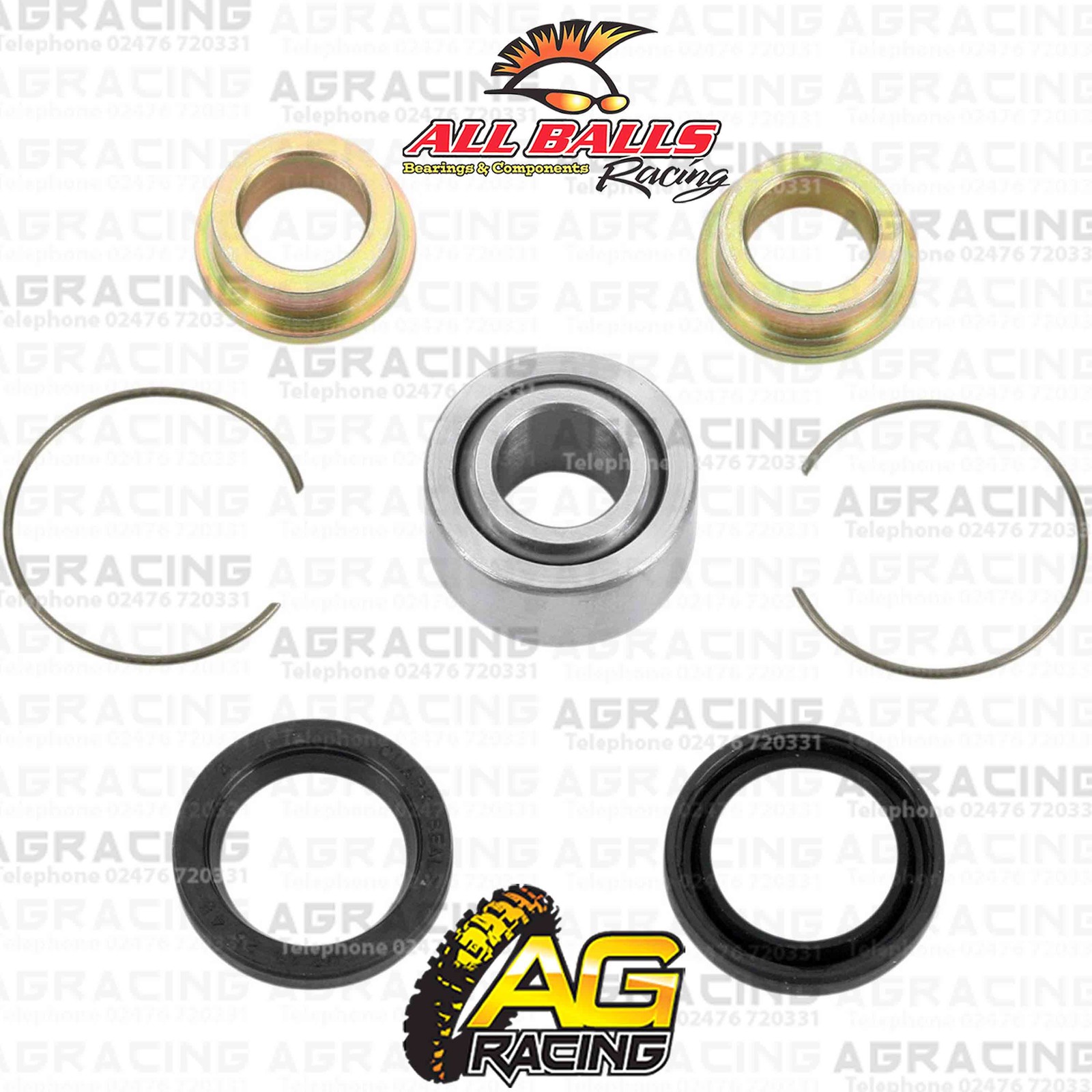 All Balls Rear Upper Shock Bearing Kit For Yamaha YFZ 350 Banshee 1996