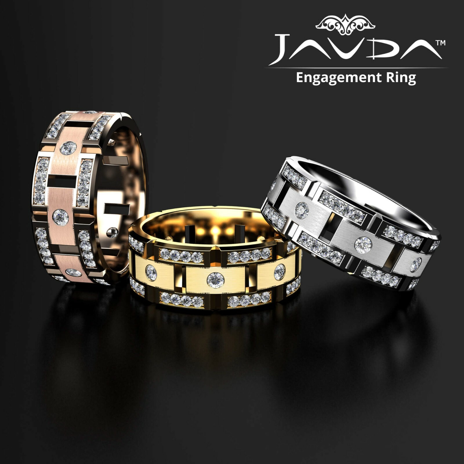 Pave Set Round Diamond Wedding Eternity Band Men's Matt Finish Ring Gold 1.00Ctw