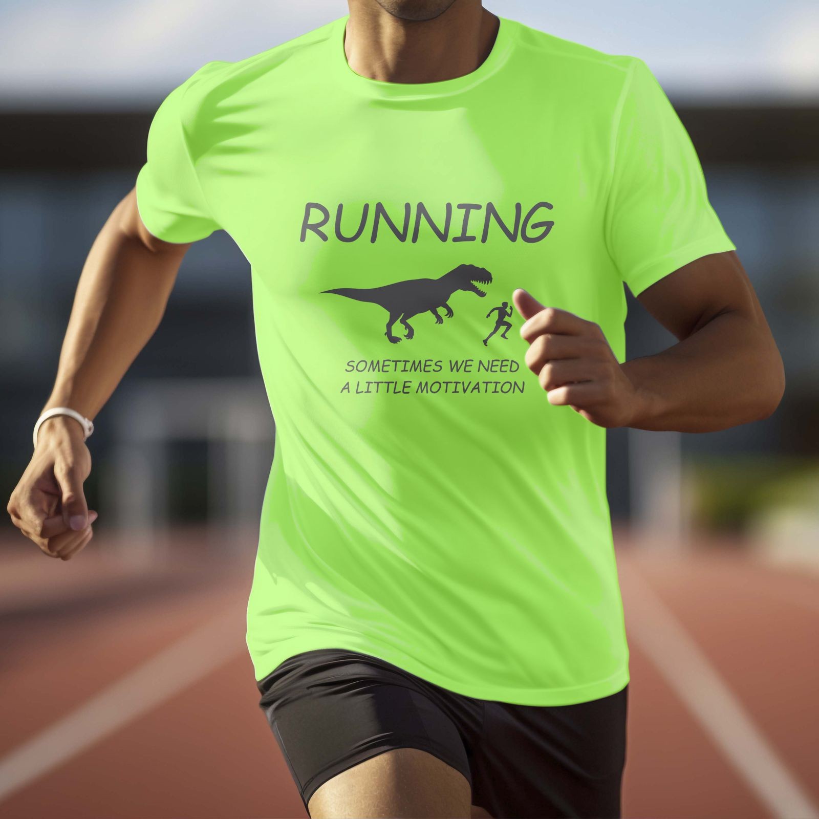 Laufshirt Herren Motivation Jogging T-Shirt - Lustiger Aufdruck - Running Sport