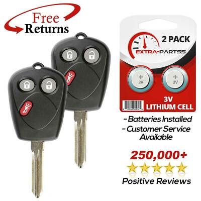 2 Remote Key Fob for 2005 2006 2007 2008 2009 Saab 9-7x