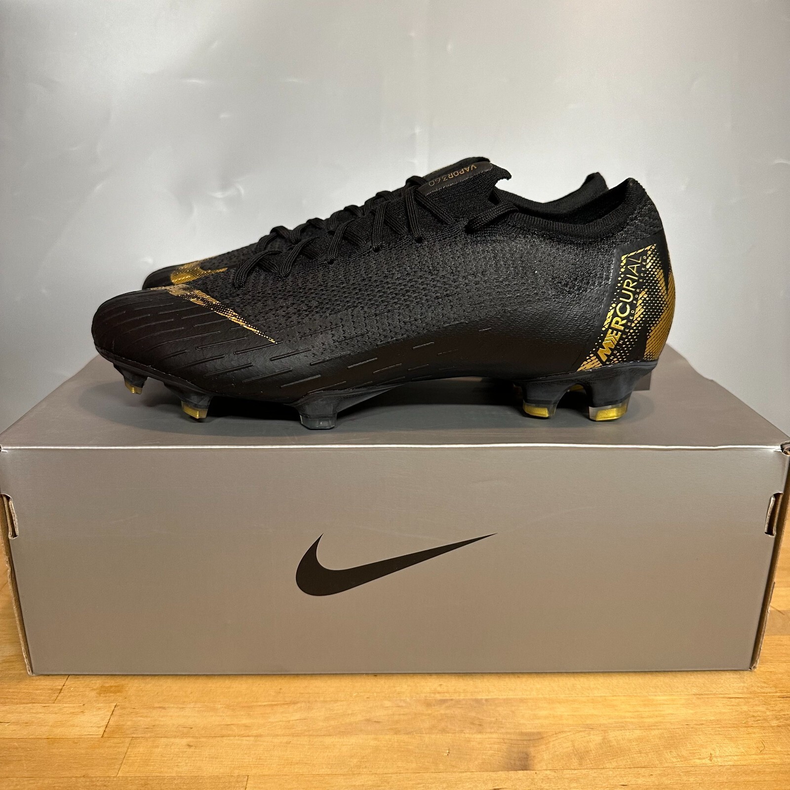 Nike Mercurial Vapor 12 Elite FG Black Gold (AH7380-077) Multi-Size | eBay