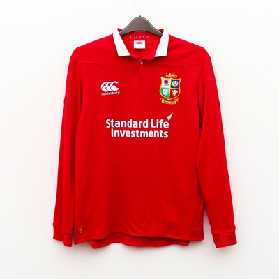 C01 Britisch & Irisch Lions Rugby Polo Langarmhemd Canterbury Herren M Trikot