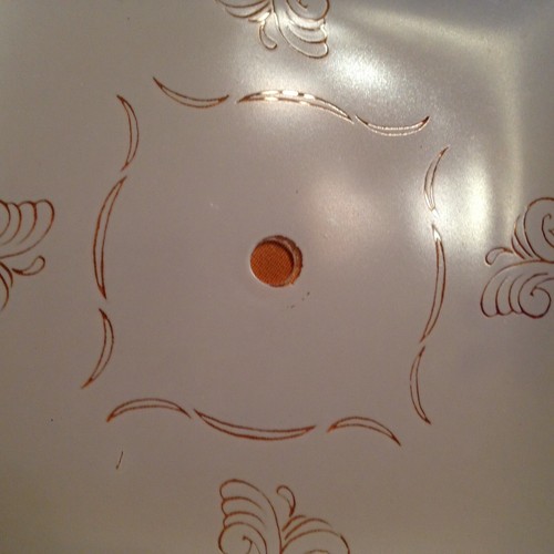 Mid-Century Square Frosted Glass Ceiling Light Shade Opaque White 12