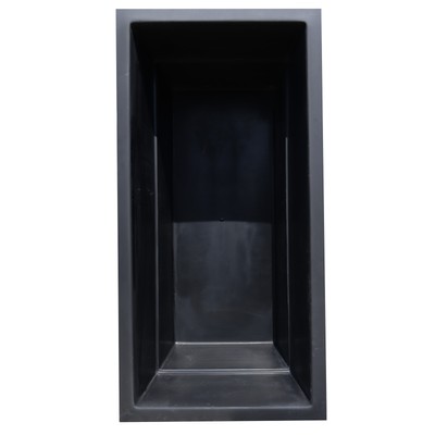 (Schwarz) 240 x 120 x 100cm GFK Rechteckbecken -  1900 Liter - Rechteckig