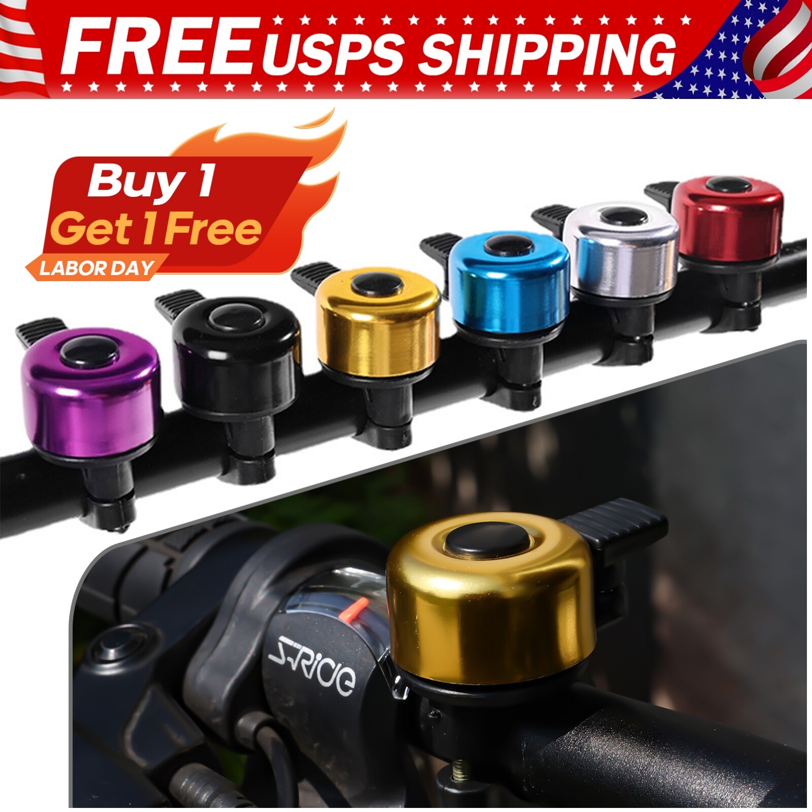 Bell Classic Bike Bell Handlebar Bike Ring Bell For Adults Kids