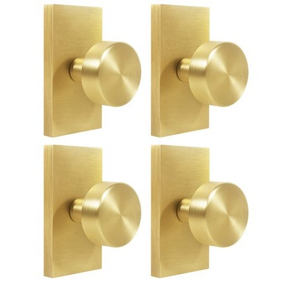 Buy Newlaking Satin Brass Zinc Alloy Round NonLocking Dummy Door Knob