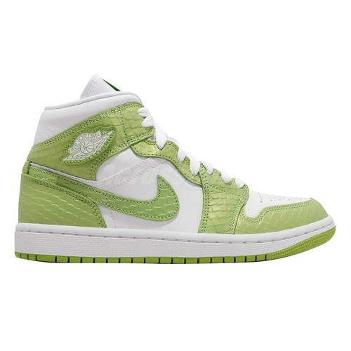 

Nike Wmns Air Jordan 1 Mid SE зеленый питон женские унисекс AJ1 повседневные DV2959-113, Белый, Wmns Air Jordan 1 Mid Se