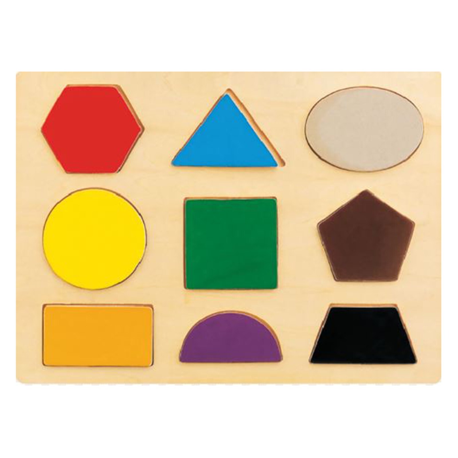 Семейные игры America Wooden 9 Shapes Chunky Puzzle НОВАЯ семейная игра В НАЛИЧИИ