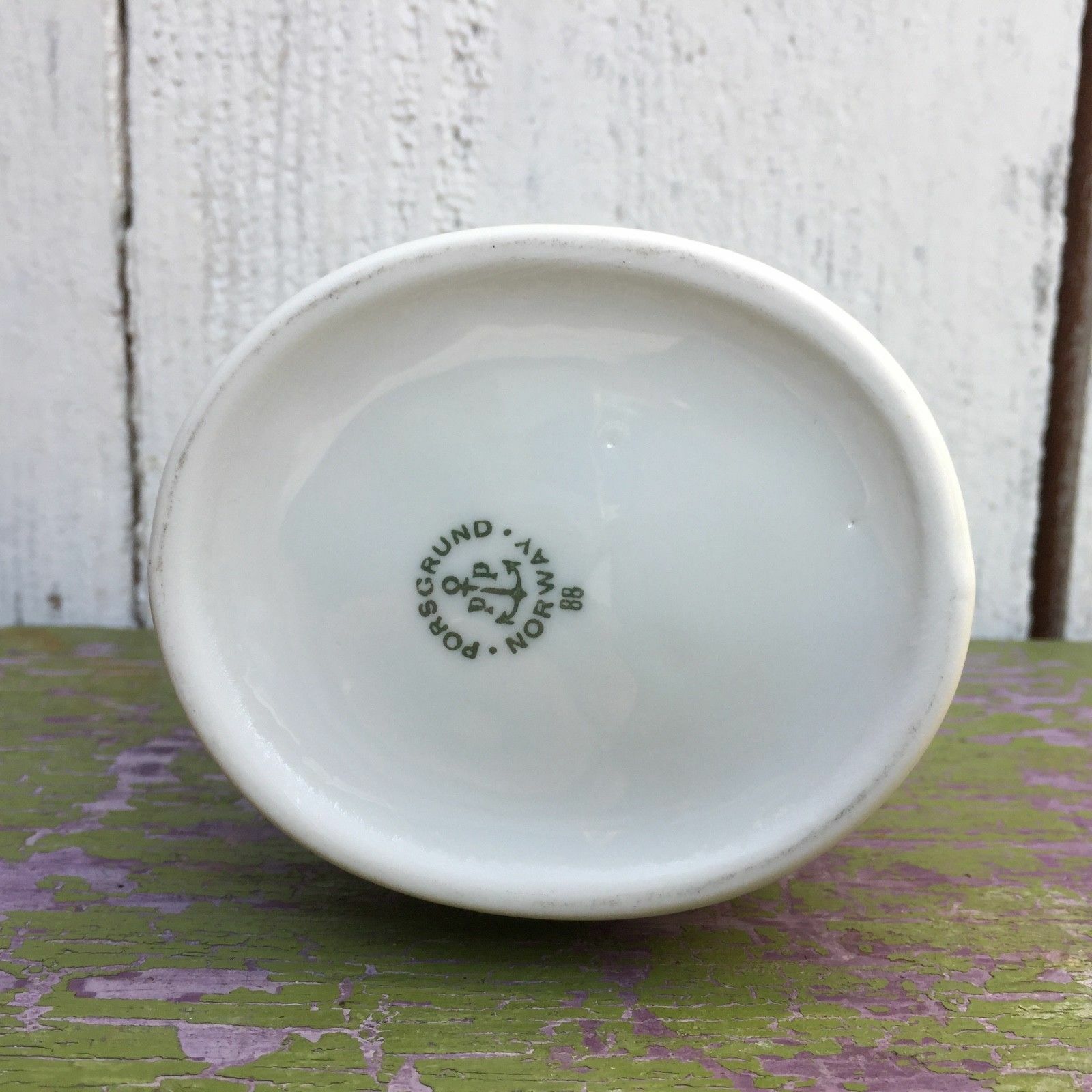 Vintage Porsgrund Porcelain Nut Shaker Vase Royal Viking Cruise Lines