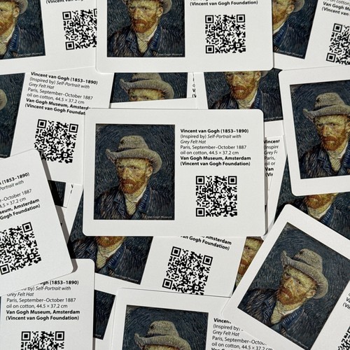 Van Gogh Museum QR Pokemon Promo INSERT ONLY Pikachu Grey
