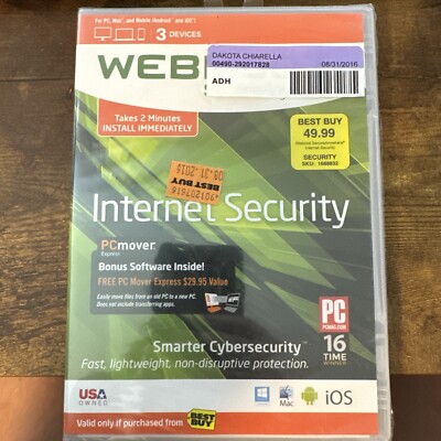 Webroot Secure Anywhere Internet Security Full Version for Windows & Mac NIP