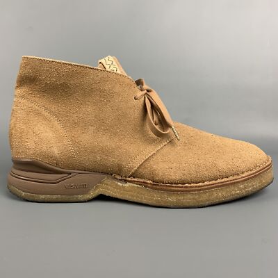 VISVIM ISDT BOOTS-FOLK Size US 9 Sand Textured Leather Lace Up
