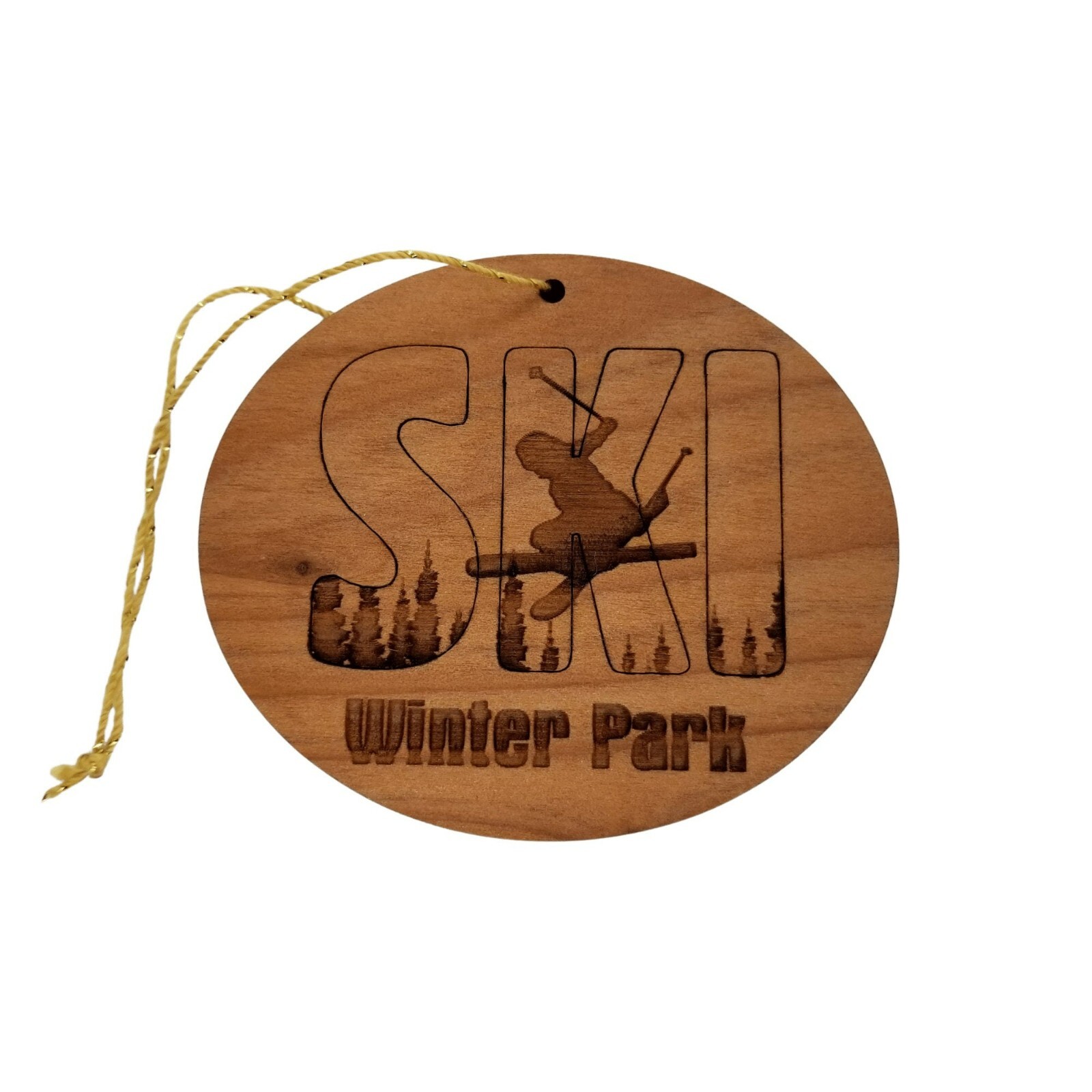 Winter Park Ski Resort Colorado Ski Ornament - Handmade Wood CO Souvenir