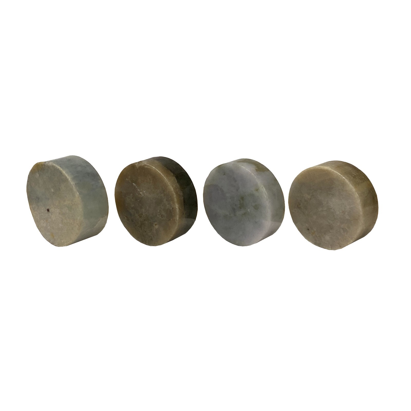 Set of 4 Stone Carved Round Shape Sample Display Art Paperweight ws2220S Set of 4 Stone Carved Round Shape Sample Display Art Paperweight ws2220S