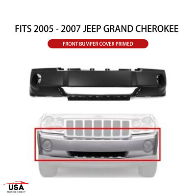 Fits 2005 2006 2007 Jeep Grand Cherokee CH1000450 New Front Bumper Cover Primed