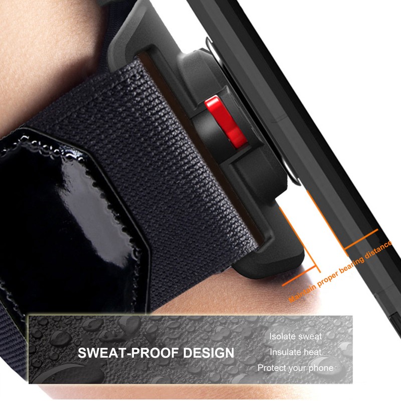 Mobile Phone Wristband Holder 360&deg;Rotatable Universal Sports Running Armband
