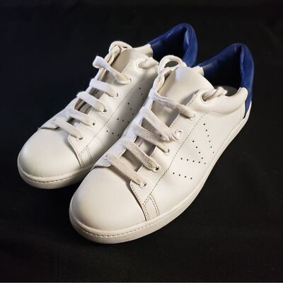 Vince Varin Two-Tone Leather Sneaker Plaster/Cobalt Men’s 10