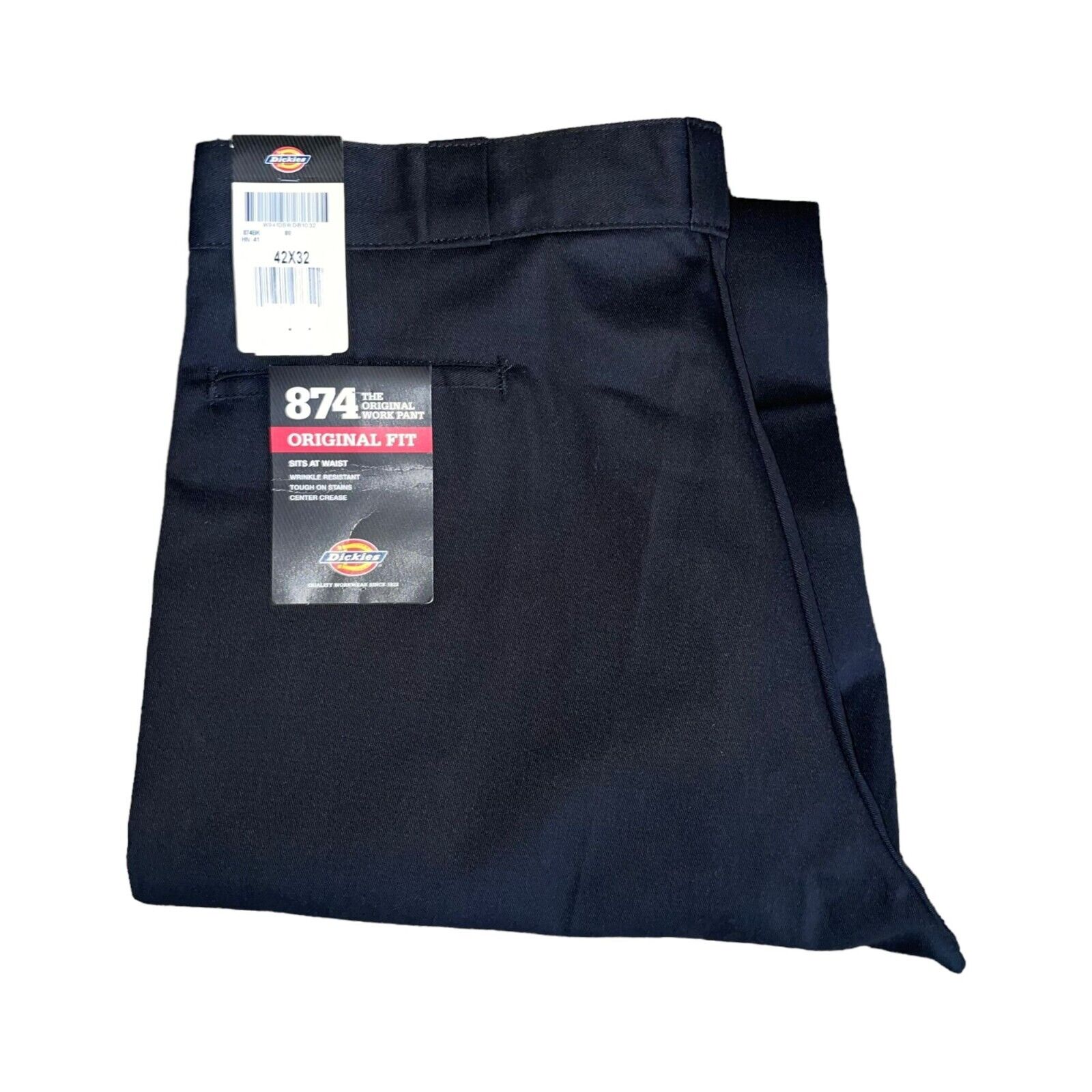 NWT Dickies 874 Original Fit Black Work Pants Mens 42 32 NWT Dickies 874 Original Fit Black Work Pants Mens 42 32