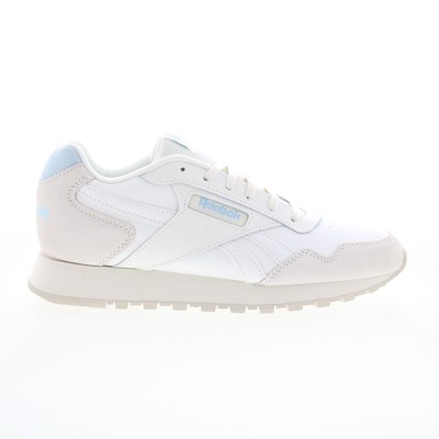 Женские кроссовки Reebok Glide из белой кожи на шнуровке в стиле лайфстайл