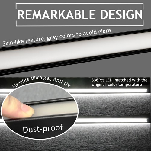 2x Ford F-250 Super Duty 2017-22 LED DRL Grill Accent Bar Lights Kit Waterproof