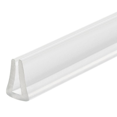 33/64''x 9/32''x 4.9ft Rubber U Channel Edge Trim Fits 2-3mm Edge, Clear
