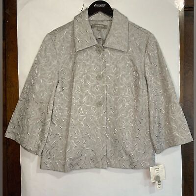 NWT Croft and Barrow Embroidered Brocade blazer/suit jacket