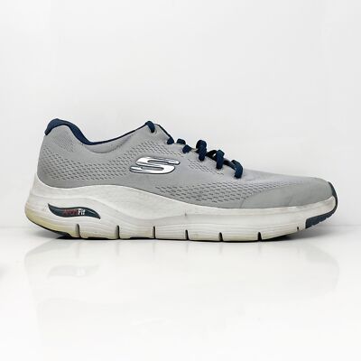 

Skechers Mens Arch Fit 232040 Серые повседневные кроссовки, размер 13, Серый, Arch Fit