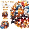 Mys Aurora Wooden Puzzles for Adults, Robin Bird Couple Jigsaw Puzzles 200 Pieces, 11 x 11.2 Inch, Medium, Unique Shaped Round Blue Birds Puzzles for Adults and Kids, Family Game