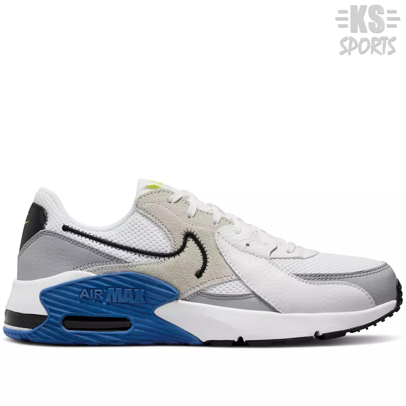 nike air max excee white and blue