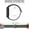Elastic Band Compatible with Fitbit Luxe Bands Women Men, Soft Adjustable Stretchy Loop Replacement Strap for Fitbit Luxe Fitness and Wellness Tracker (Olive Green)