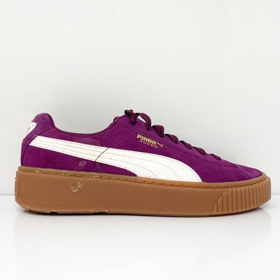 

Кроссовки Puma Girls Suede Platform 363906 03 Розовые повседневные туфли Размер 6.5C, Розовый, Suede Platform