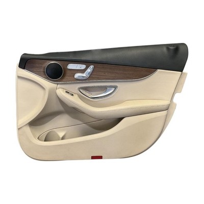 2019 Mercedes C-Class Right Passenger Front Door Panel Sedan Black/Tan 115 OEM