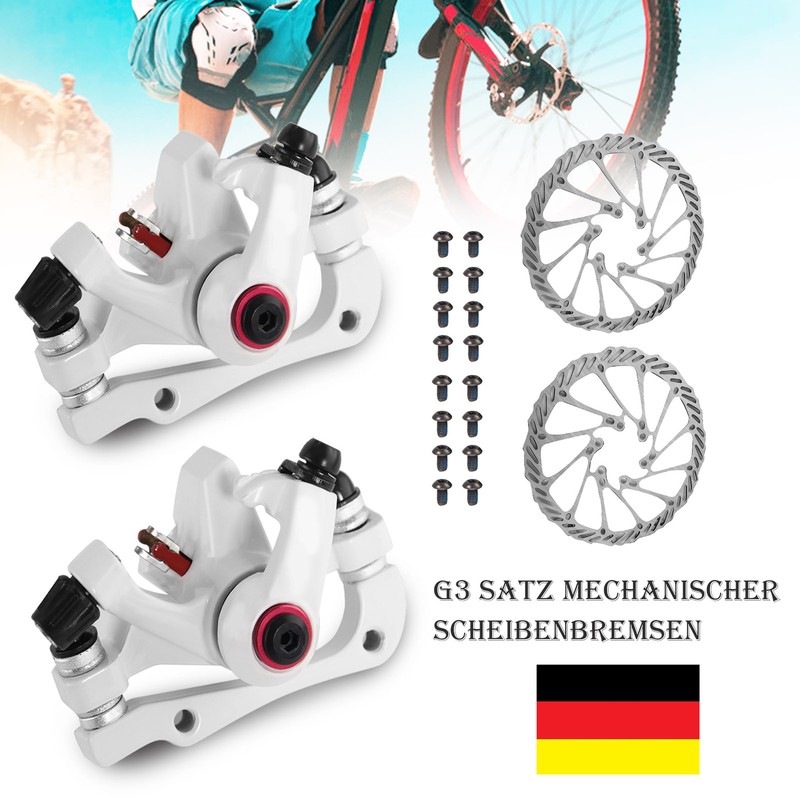 Fahrrad Scheibenbremse Set mechanische Scheibe vorne&hinten MTB Bremsscheibe
