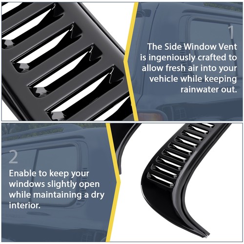 For Lexus LX450 /Toyota Land Cruiser 80 Rear Louver Quarter Side Window Vent Set