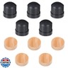 10PCS Trombone Slide Rubber End Bumper and Trombone Cork Pads 10mm Black Trombone Slide Rubber End Tip Bumper for Brass Instrument Parts Trombone Accessories