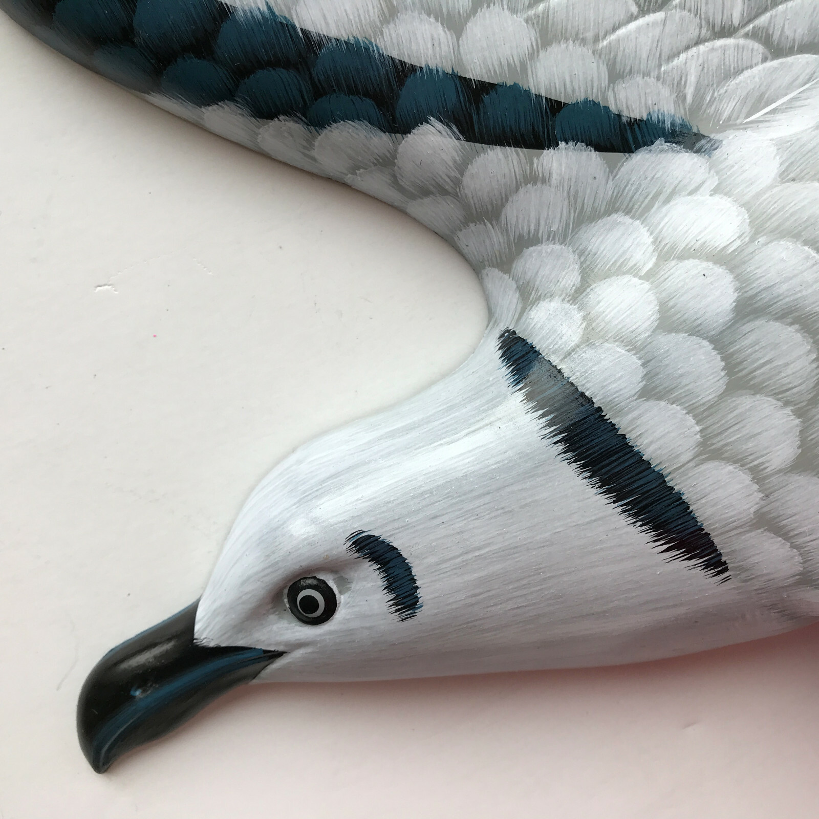 Wall Sculpture Life SEAGULL Bird Dimensional Hanging~Nautical Hand-Painted Decor