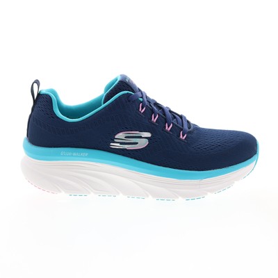 

Skechers DLux Walker Fresh Finesse Womens Blue Lifestyle Кроссовки Обувь, Синий, Skechers D'Lux Walker Fresh Finesse