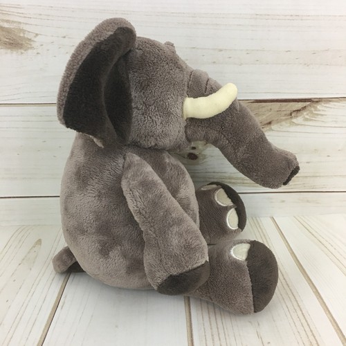 NICI Wild Friends Brown Tusks Stuffed Animal Plush Elephant Toy. 7-10”