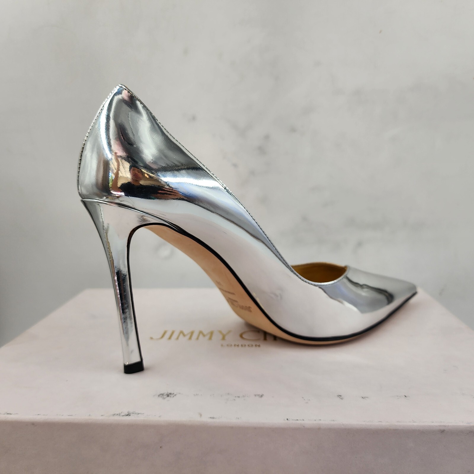 Jimmy Choo Cass 95 Metallic Pointed Toe Pumps Women's 39/9US