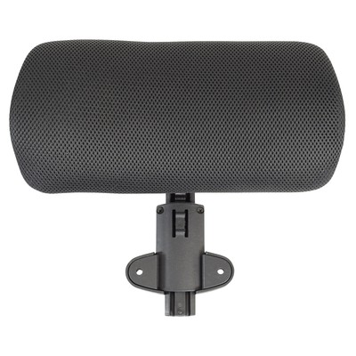 Lorell 86000 Series Executive Chair Adjustable Headrest - Black - 1each