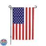 Outdoor 12x18 Inch Double Sided American Garden Flag American 4th of July Decorative Flag Fade Resistant Banner for Yard Lawn Home Decor