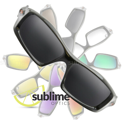 UV400 Black (Dark Grey) NON POLARIZED Replacement Lenses For Oakley Monster Pup