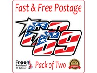 PEGATINA NUMBER 69 NICKY HAYDEN USA FLAG MOTO GP DECAL VINYL STICKER AUTOCOLLANT