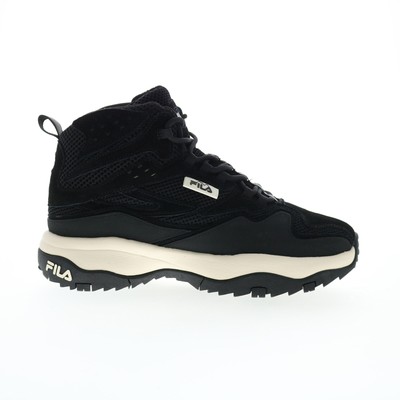 Fila Ranger Boot 5HM01850-021 Женские черные кожаные повседневные модельные ботинки на шнуровке 10