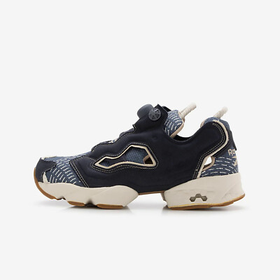 Pre-owned Reebok Instapump Fury 94 [100074848] Men Casual Shoes Obsidian/east Coast Blue