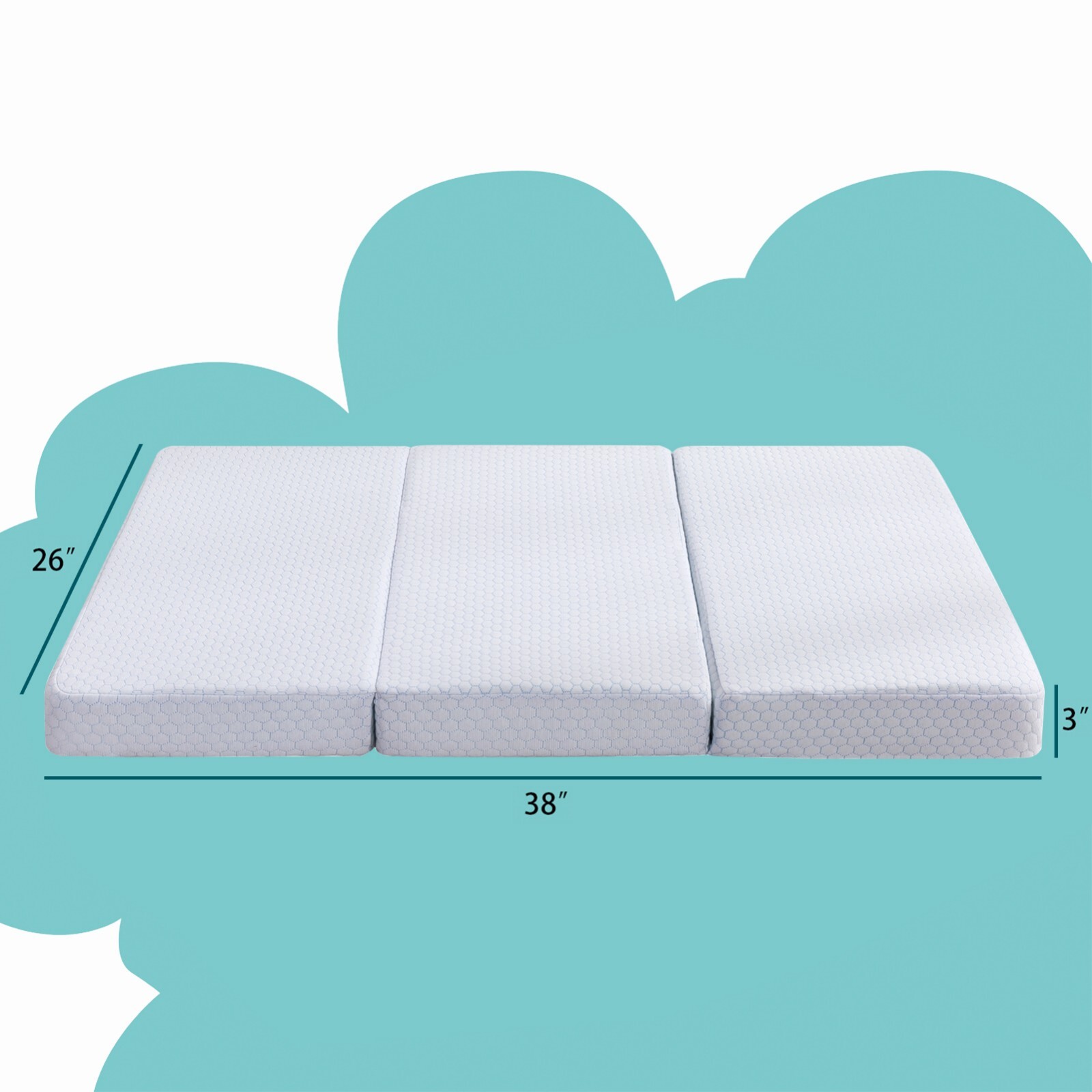 Premium Memory Foam Crib Mattress Toddler Comfort Sleep Bed Playpen