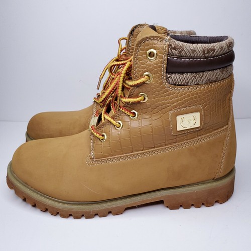 Mens Size 10 Suede With Gold Accents