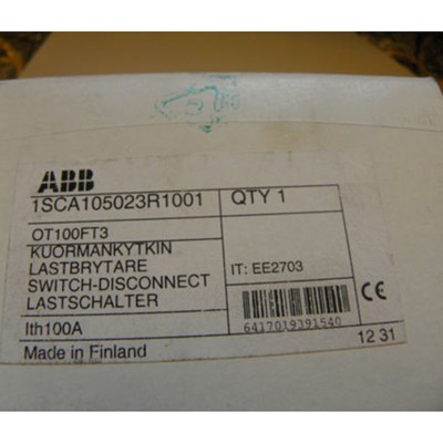 one NEW ABB OT100FT3 1SCA105023R1001 Switch Disconnect Fast Delivery
