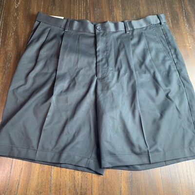 Savane Shorts Stretch Microfiber Extender Waistband Black NWT Men s Size 40
